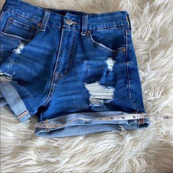 Aero bundle lot set of two Jean short shorts light and medium Wash high waisted - Picture 12 of 16